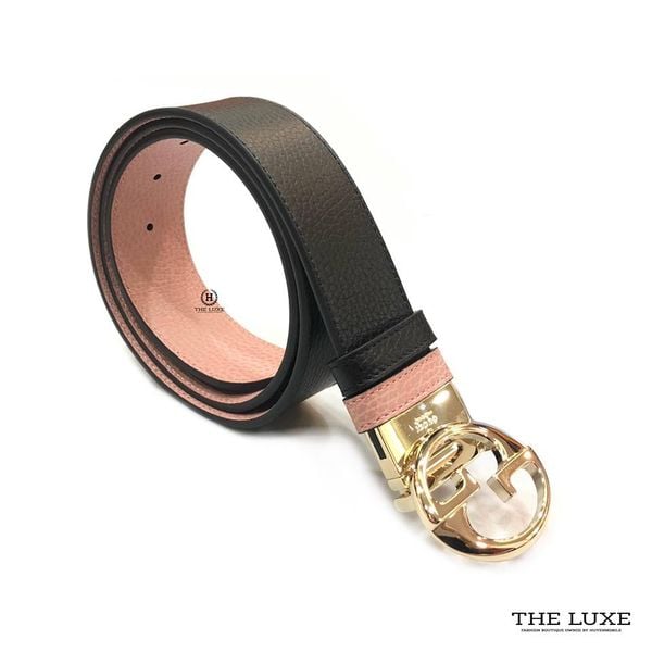 Belt Gucci Xoay 2 Mặt Logo Tròn