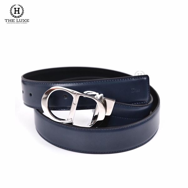 Belt Dior khóa CD trắng