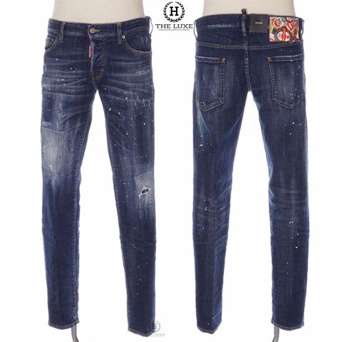  Jeans Dsquared2 Dáng Skater Xanh Tag Nhiều Màu 