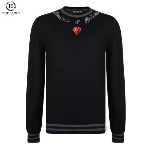  Áo Len Dolce & Gabbana Velvet Heart Knitted 