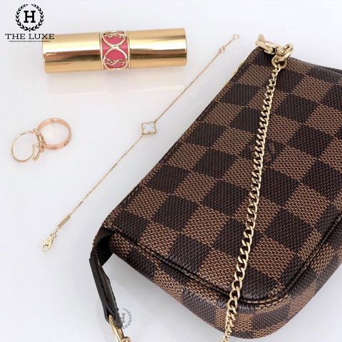  Túi Nữ Mini Pochette Accessoires Louis Vuitton Damier 