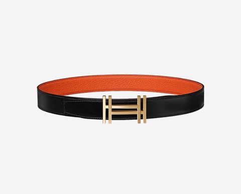  Belt Hermes chữ H lồng vàng vàng 