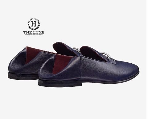  Loafer Hermes Saga Chevre xanh navy 