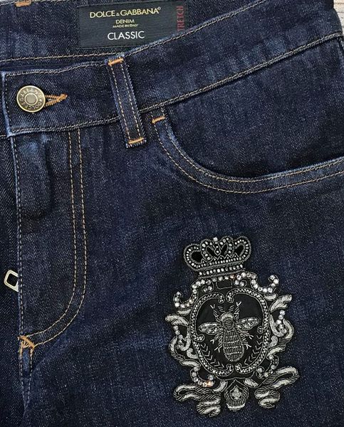 Jeans Dolce & Gabbana classic vương miện đùi