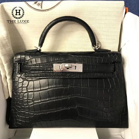  Hermes Kelly 20 Crocodile Skin 