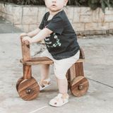Xe chòi chân cho bé 1 tuổi đến 3 tuổi, Xe scooter đẩy Chàng Trai Gỗ