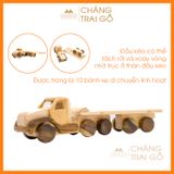 Combo 4 Xe Công Trình - Đồ Chơi Gỗ Trẻ Em Chàng Trai Gỗ