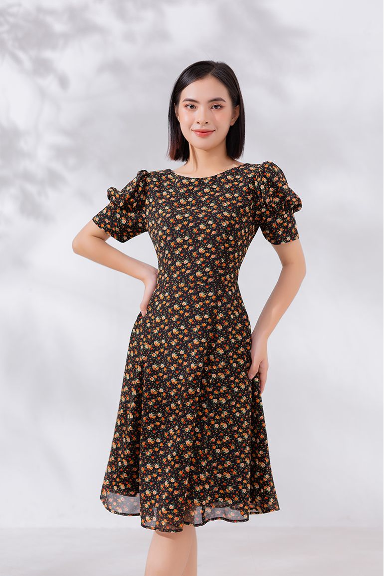 ĐẦM MAXI HOA NHÍ 3351