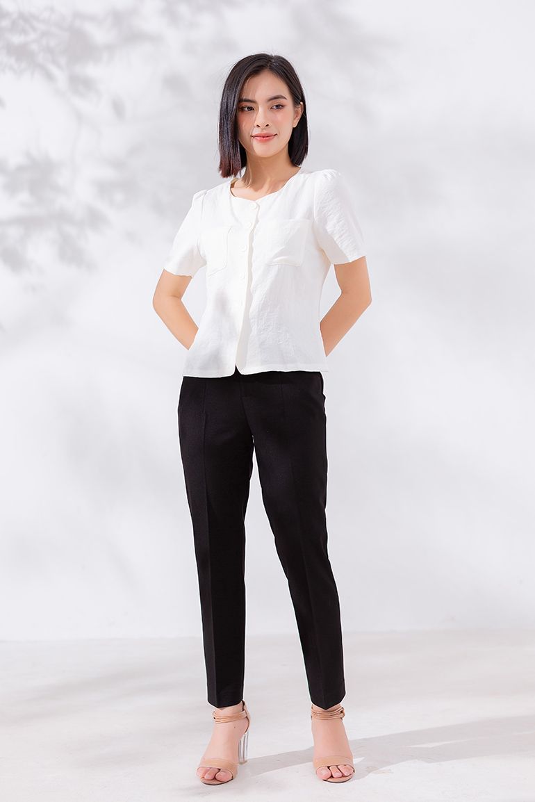 ÁO SƠ MI LINEN TAY NGẮN 5573