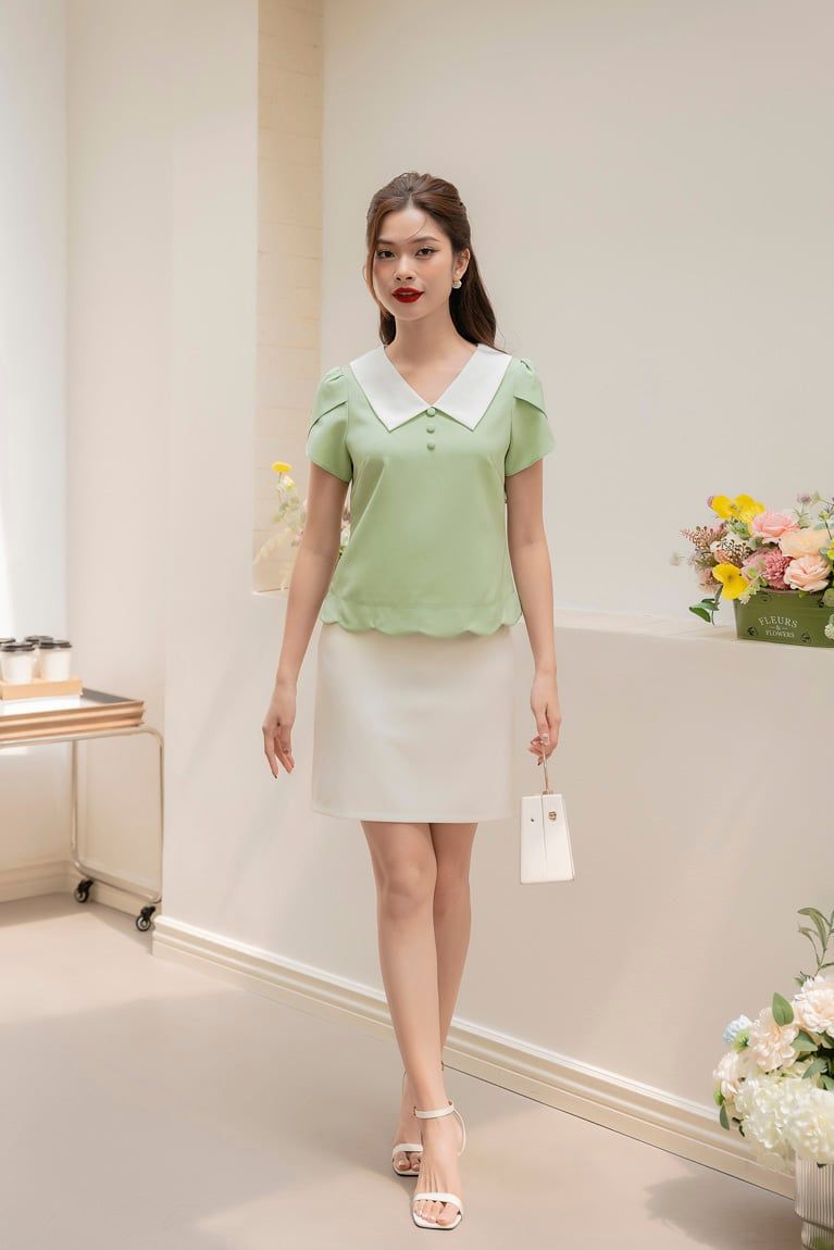 ÁO KIỂU CỔ PETER PAN 5673