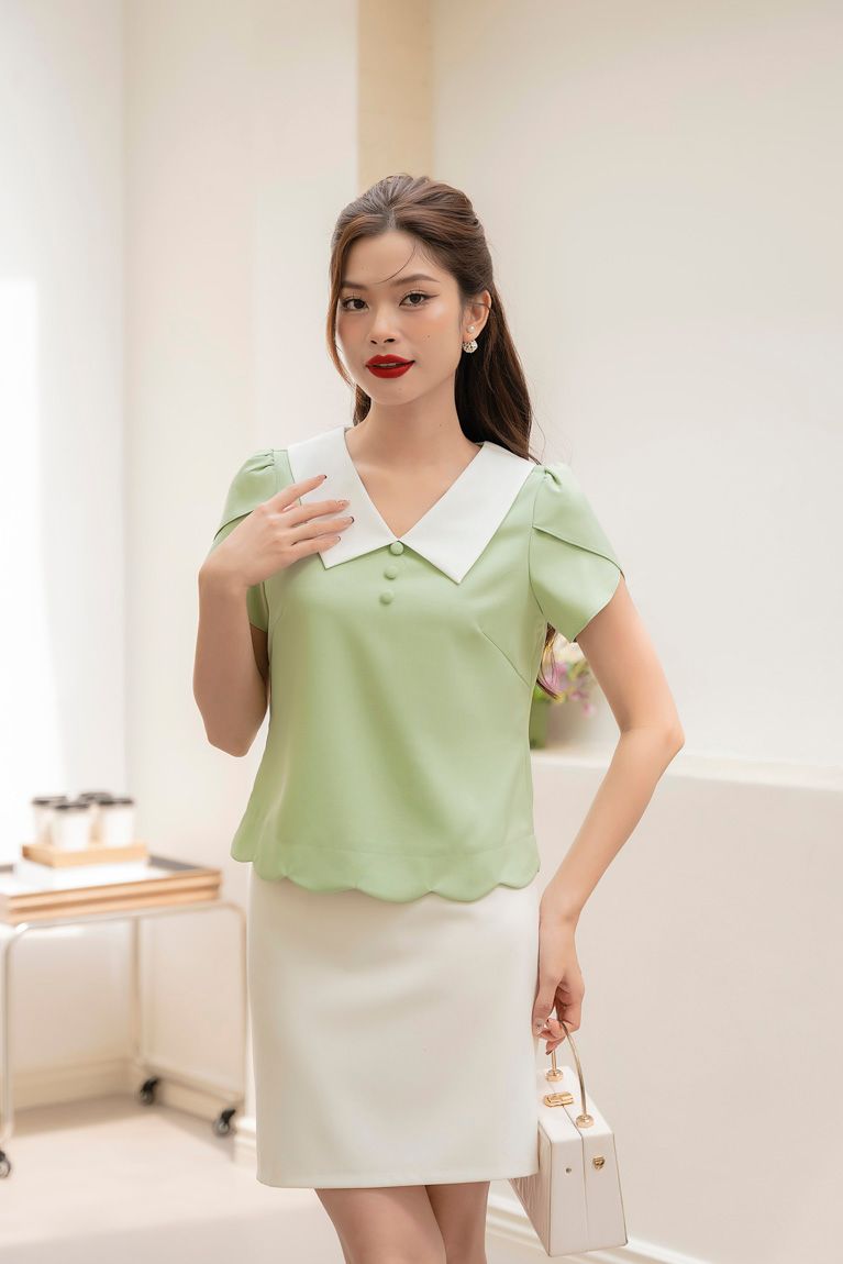 ÁO KIỂU CỔ PETER PAN 5673