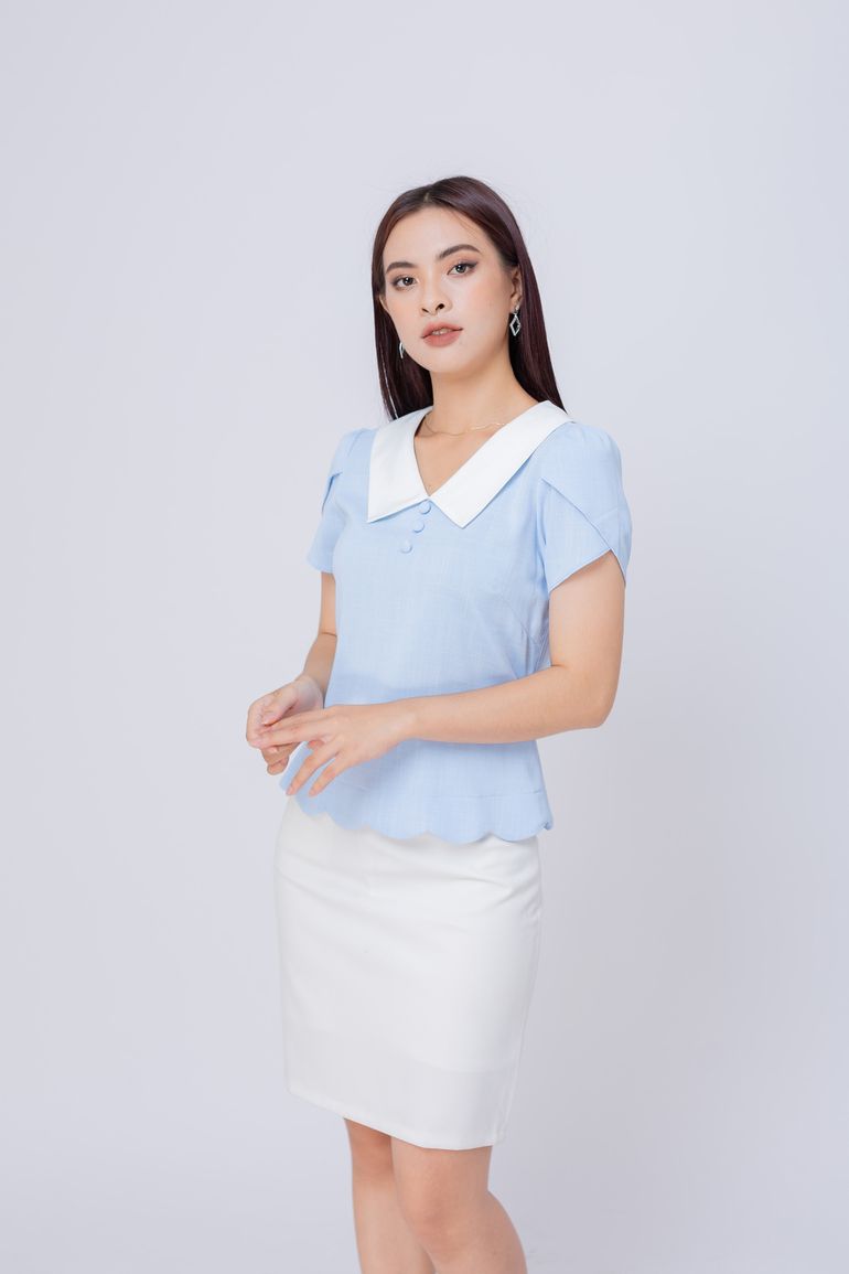 ÁO KIỂU CỔ PETER PAN 5673