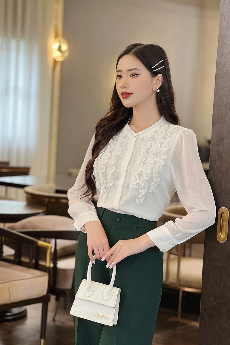 ÁO SƠ MI NHÚN BÈO 5747