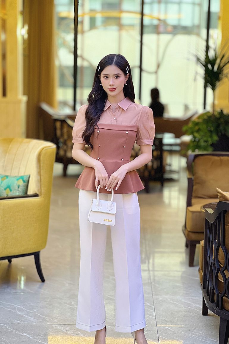  ÁO PEPLUM THANH LỊCH 5762 