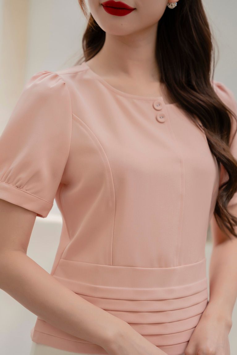 ÁO KIỂU PHỐI NÚT 5785