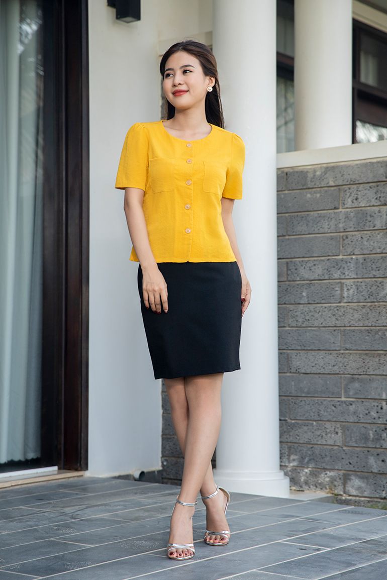 ÁO SƠ MI LINEN TAY NGẮN 5573