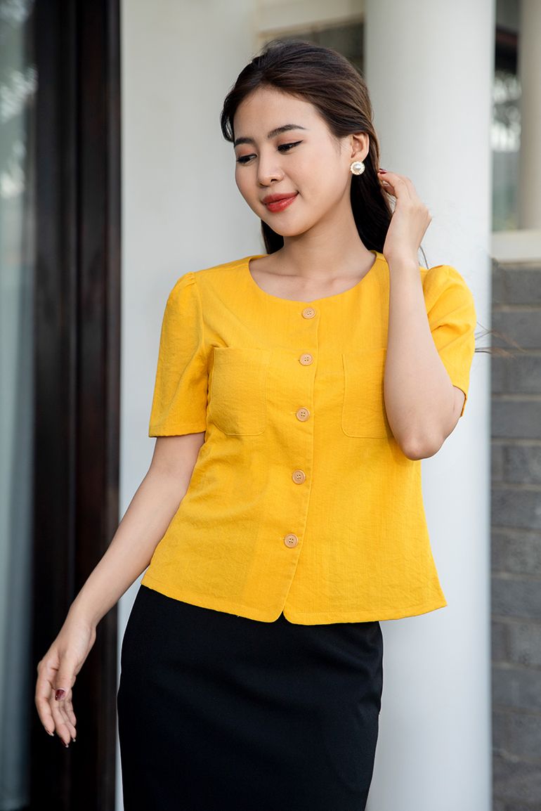 ÁO SƠ MI LINEN TAY NGẮN 5573