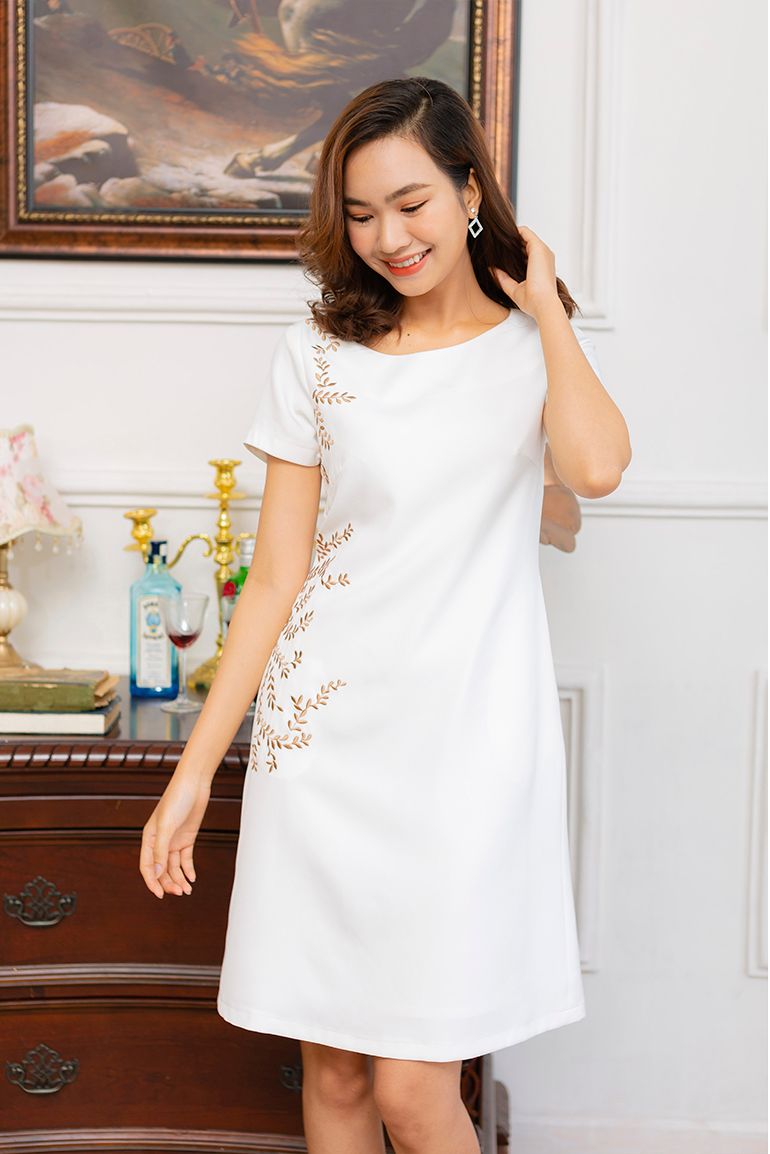 ĐẦM SUÔNG THÊU HỌA TIẾT 3298