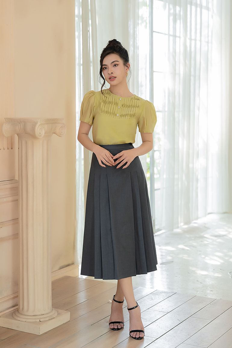 CHÂN VÁY XẾP LY 923