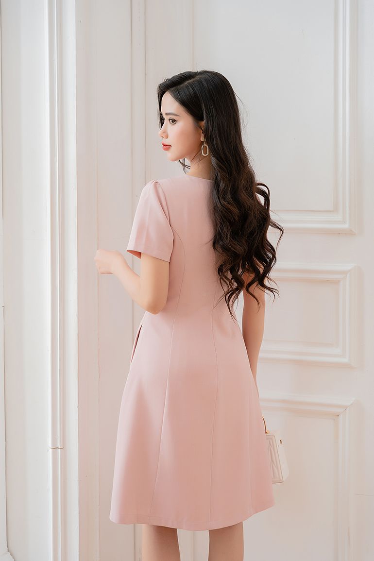 ĐẦM CỔ TRÒN NGỌC TRAI 3479