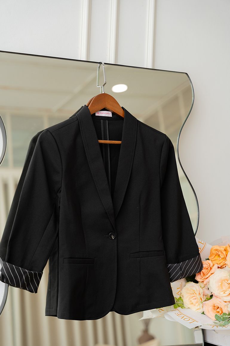 ÁO VEST PHỐI CHẤM BI 5550