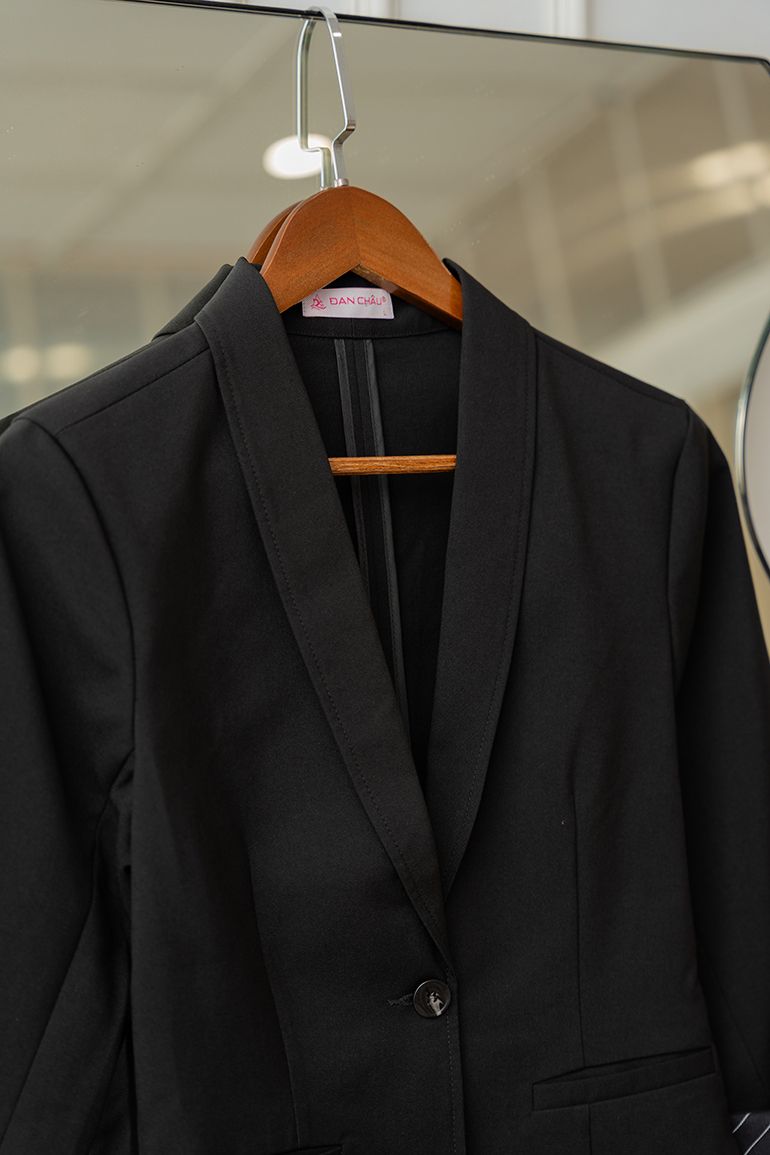 ÁO VEST PHỐI CHẤM BI 5550