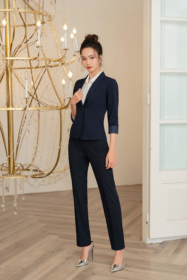 ÁO VEST PHỐI CHẤM BI 5550