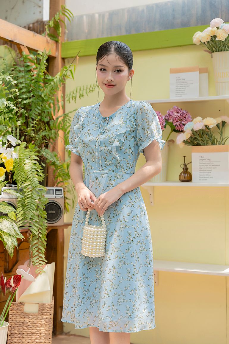 ĐẦM VOAN HOA 3650