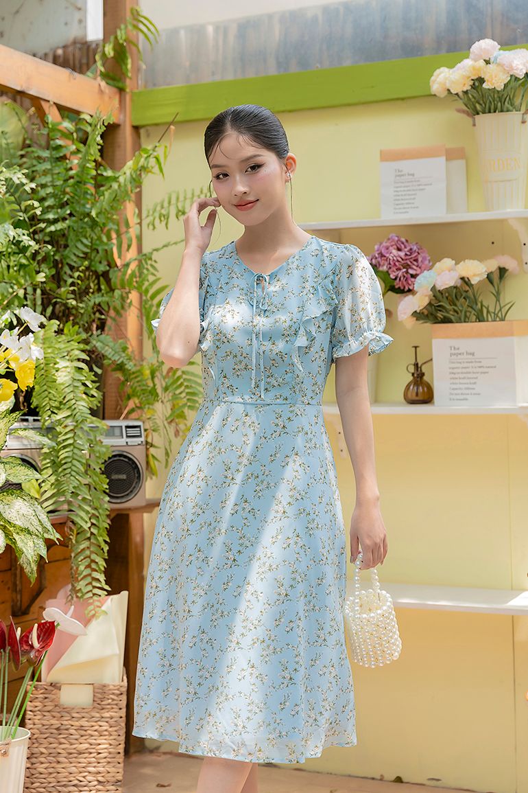 ĐẦM VOAN HOA 3650