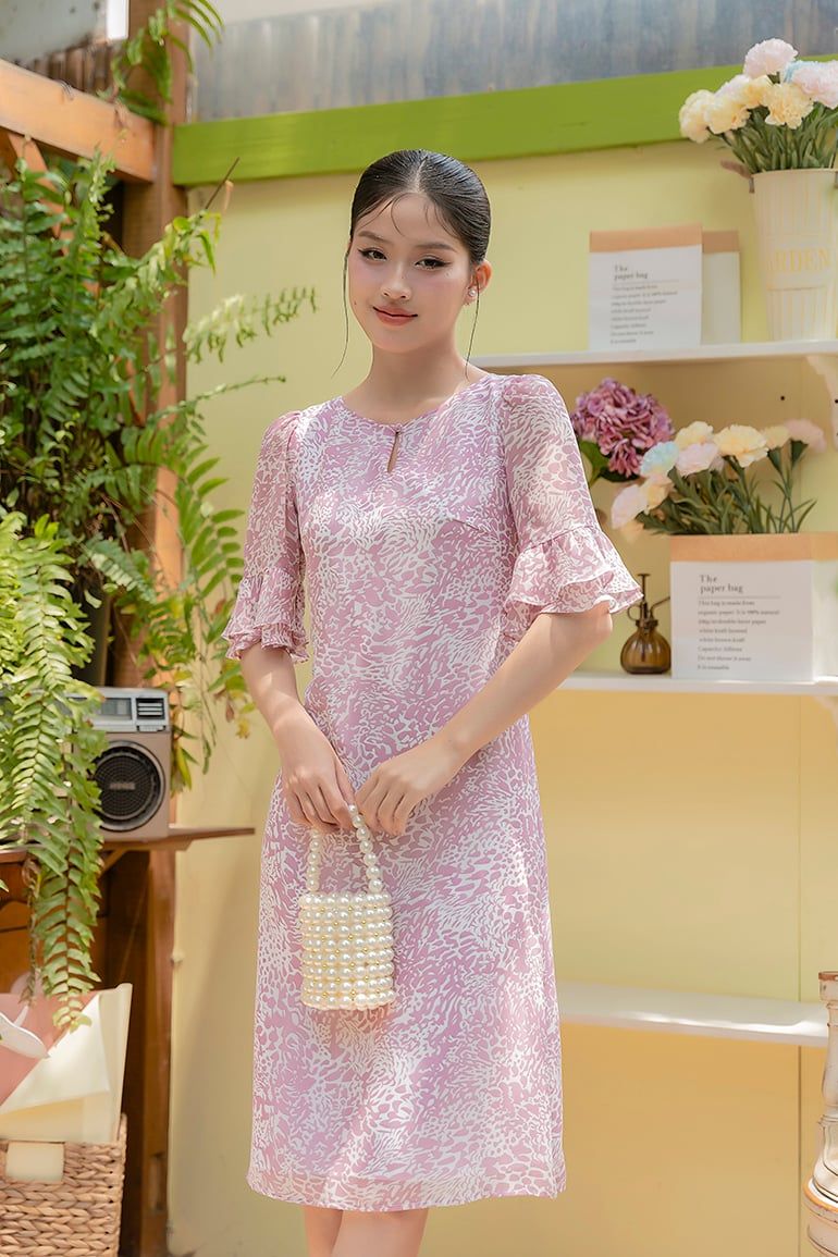 ĐẦM VOAN HOA 3374