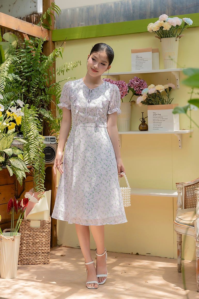 ĐẦM VOAN HOA 3650