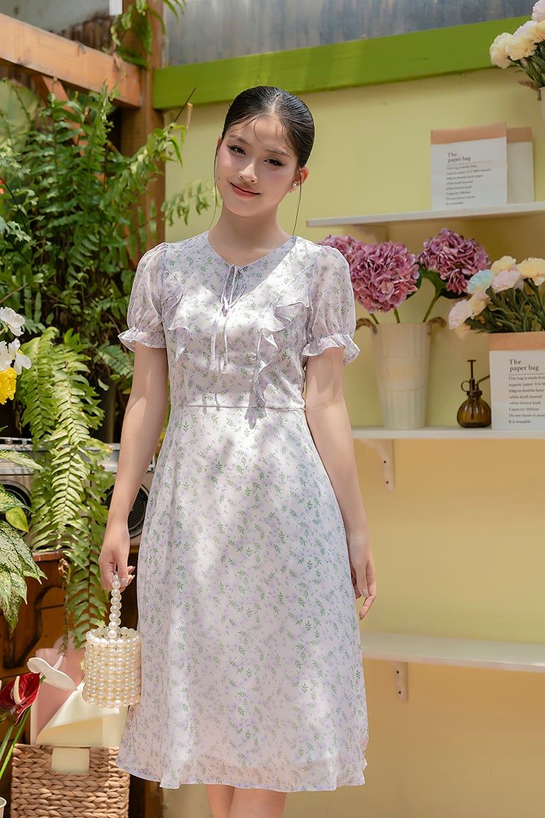 ĐẦM VOAN HOA 3650