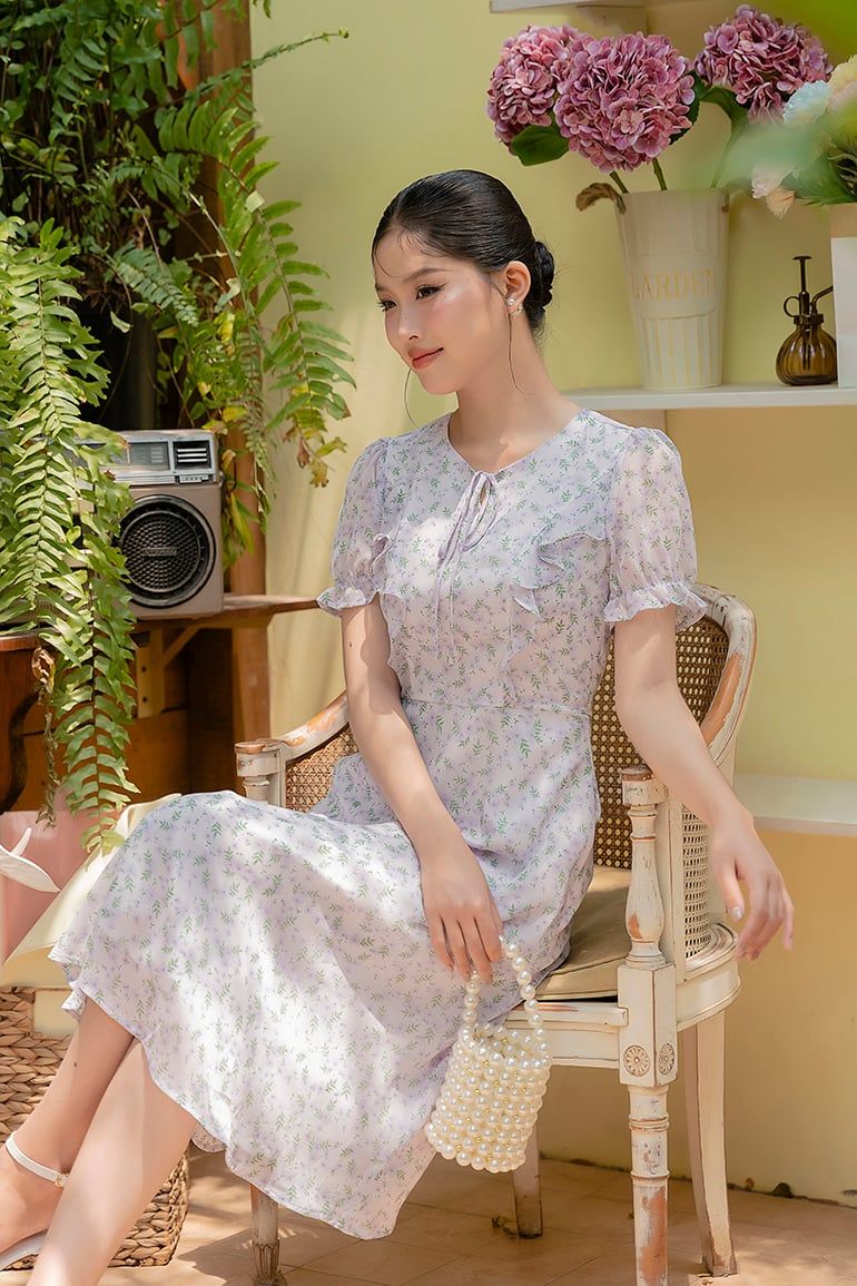 ĐẦM VOAN HOA 3650