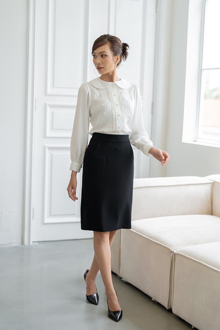 CHÂN VÁY BÚT CHÌ XẺ SAU 897