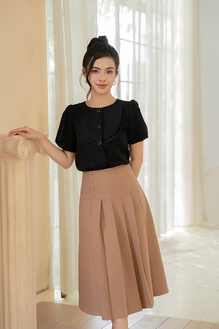 ÁO KIỂU ĐÍNH NƠ 5979