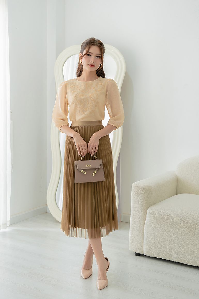 CHÂN VÁY XẾP LY 929