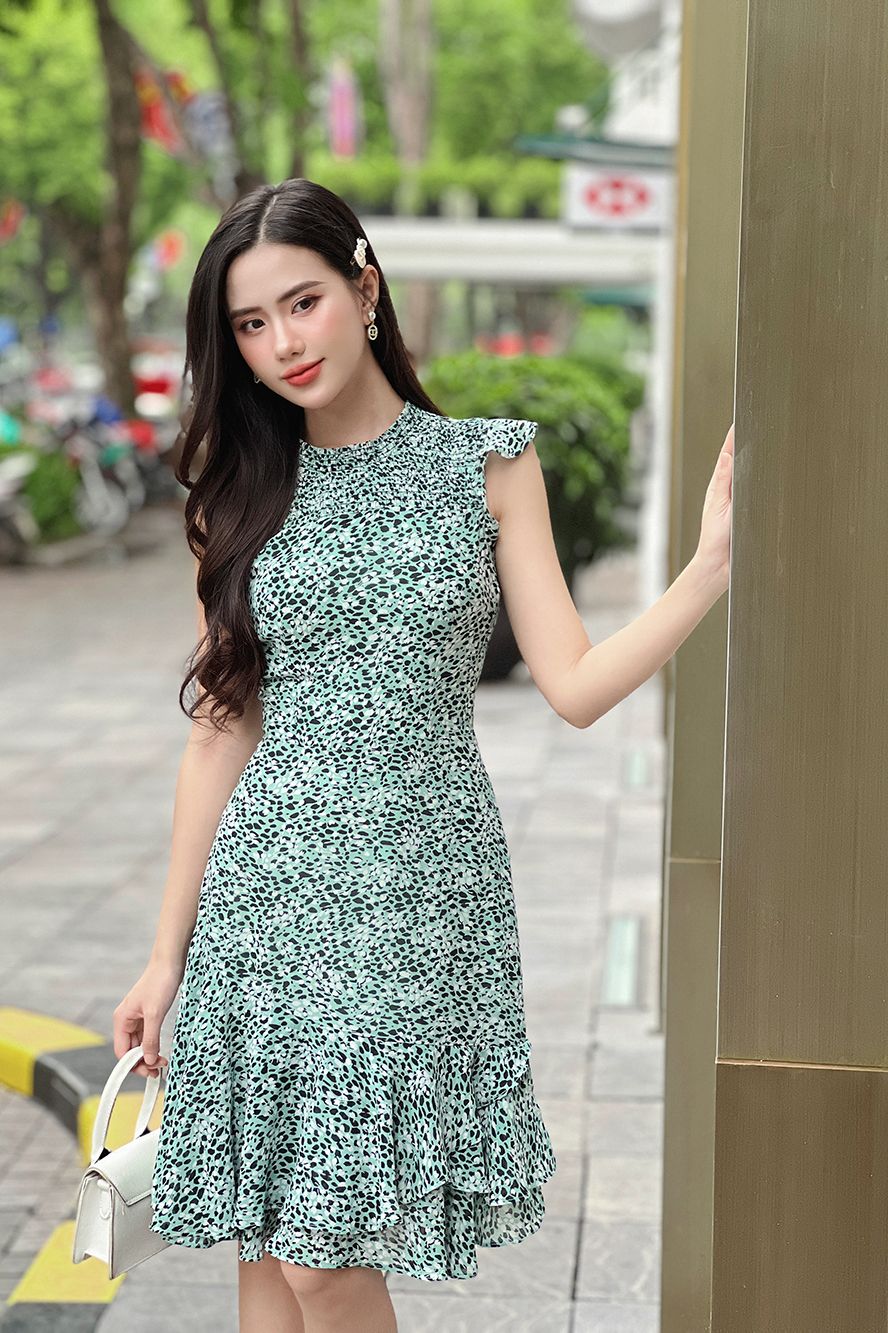  ĐẦM HỌA TIẾT 3507 