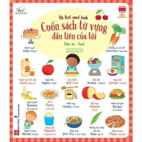 Cuốn sách từ vựng đầu tiên của tôi - My first word book- Thức ăn - Food