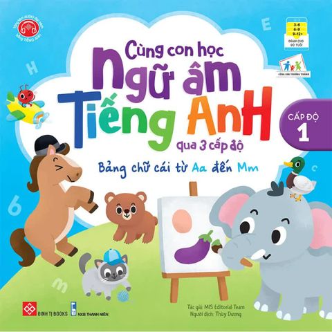 Cùng con học ngữ âm tiếng Anh qua 3 cấp độ - Bảng chữ cái từ Aa đến Mm