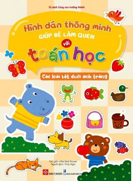 Hình dán thông minh giúp bé làm quen với toán học - Các loài vật dưới ánh trăng