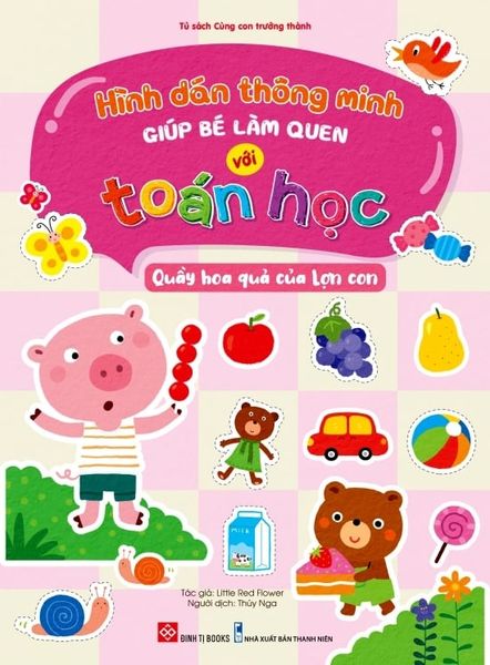 Hình dán thông minh giúp bé làm quen với toán học - Quầy hoa quả của Lợn con