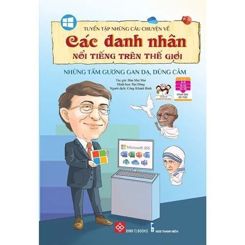 Tuyển tập những câu chuyện về các danh nhân nổi tiếng trên thế giới Những tấm gương gan dạ,...