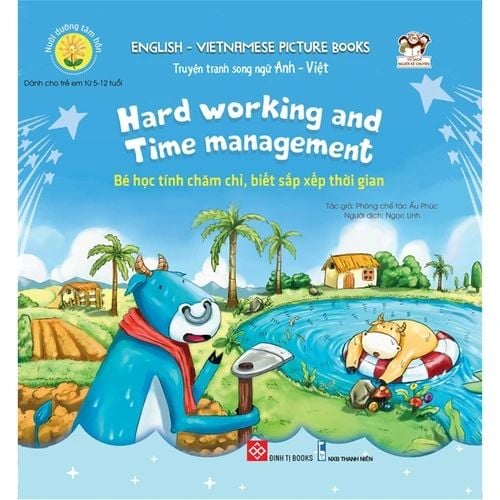 Nuôi dưỡng tâm hồn Truyện tranh song ngữ Anh Việt Bé học tính chăm chỉ, biết sắp...