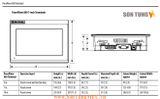 PanelView 800-2711R-T7T_Dimensions-Man hinh cam ung Allen Bradley Rockwell