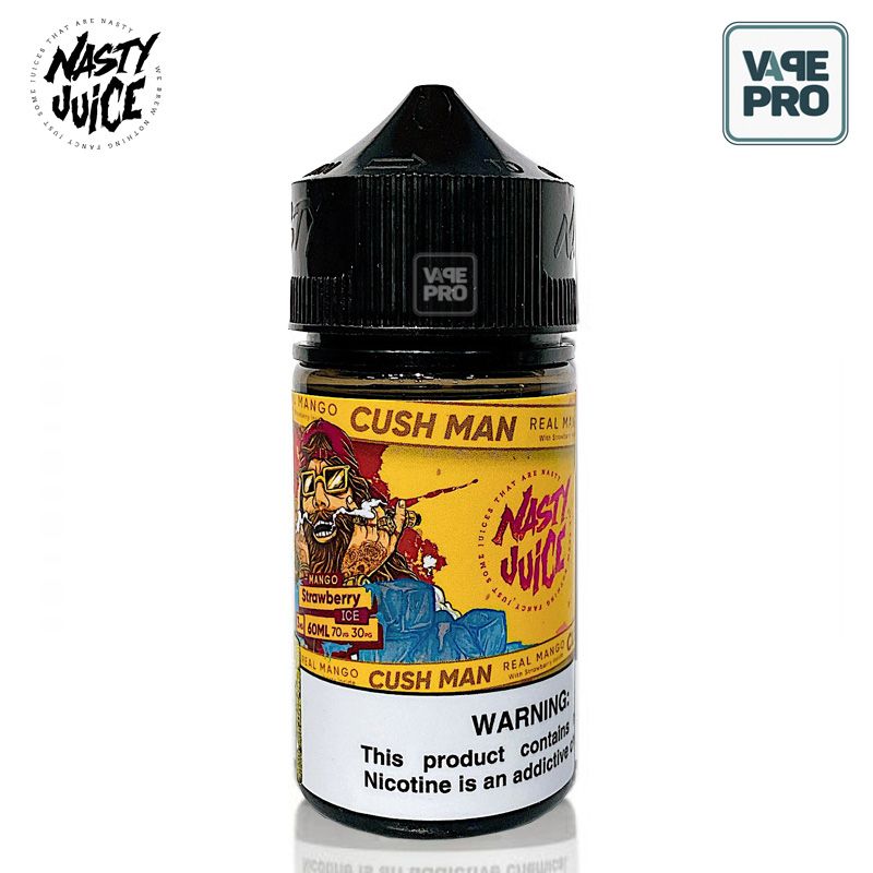 MANGO STRAWBERRY CUSH MAN (Xoài Dâu tây lạnh) - NASTY JUICE E-LIQUID - 60ML