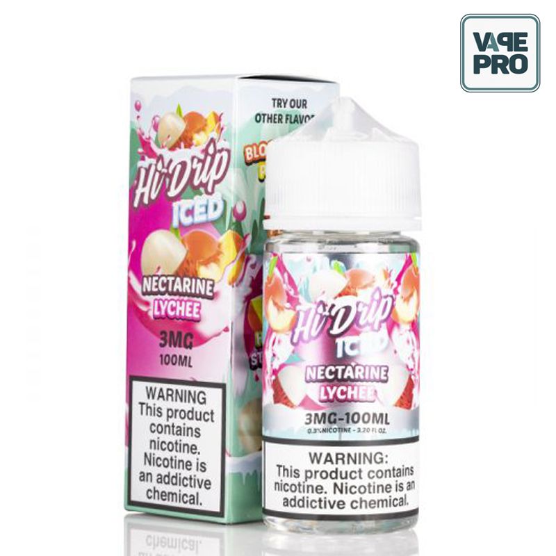 ICED NECTARINE LYCHEE (VẢI ĐÀO LẠNH) - HI DRIP E-LIQUIDS - 100ML