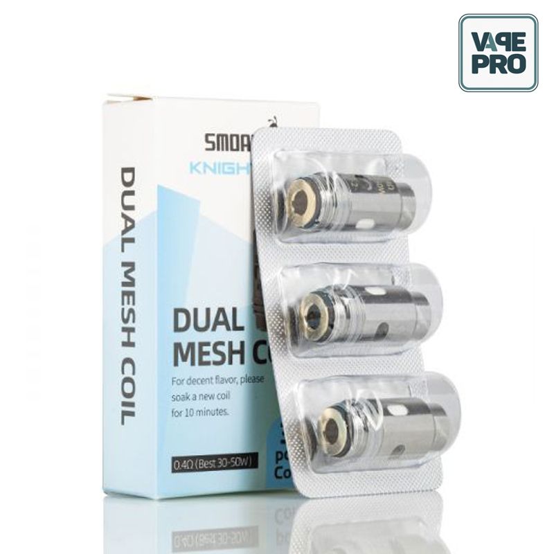 Pack 3 Coils 0.4 ohm Dual Mesh Coil thay thế cho KNIGHT 80 Pod System By Smoant