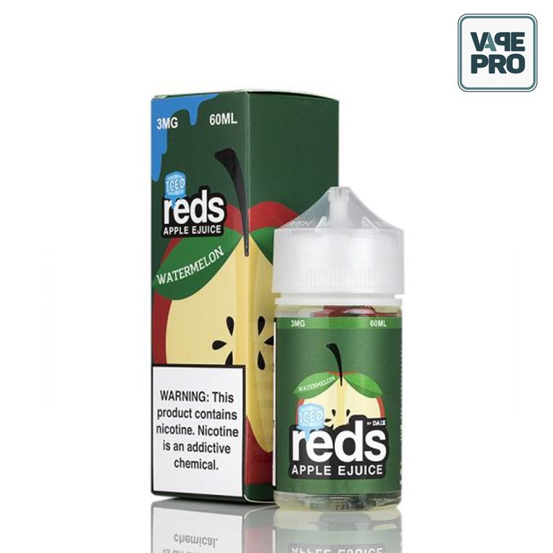 ICED WATERMELON (Táo Dưa hấu lạnh)- REDS APPLE E-JUICE - 7 DAZE - 60ML