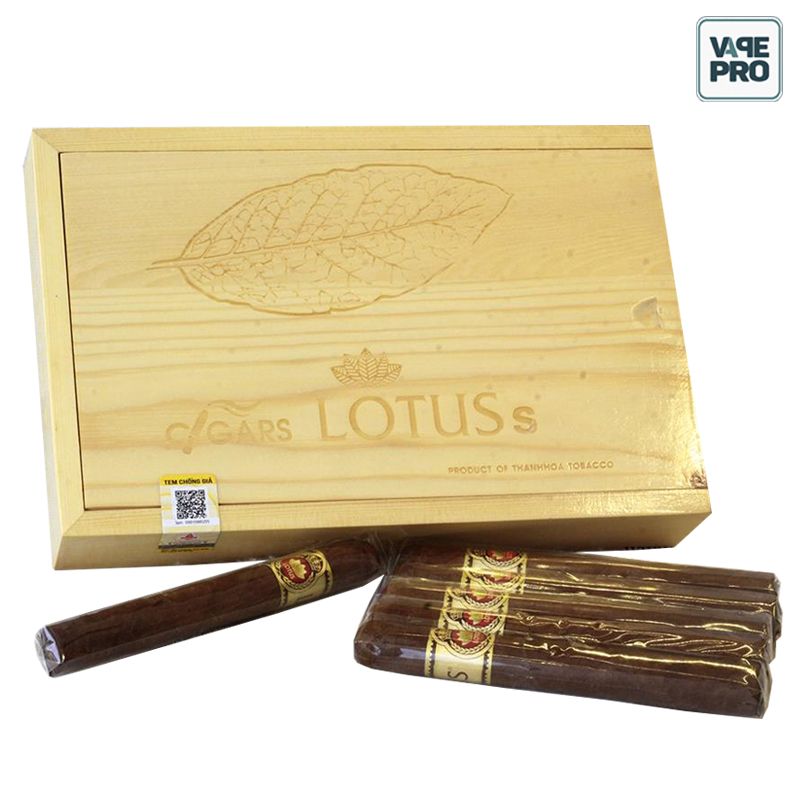 CIGAR LOTUS S (Hộp gỗ 26 điếu)