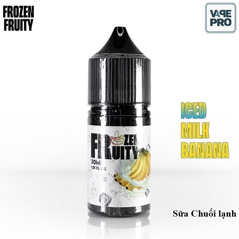 ICED MILK BANANA (Sữa chuối lạnh) - FROZEN FRUITY SALTNIC - 30ML